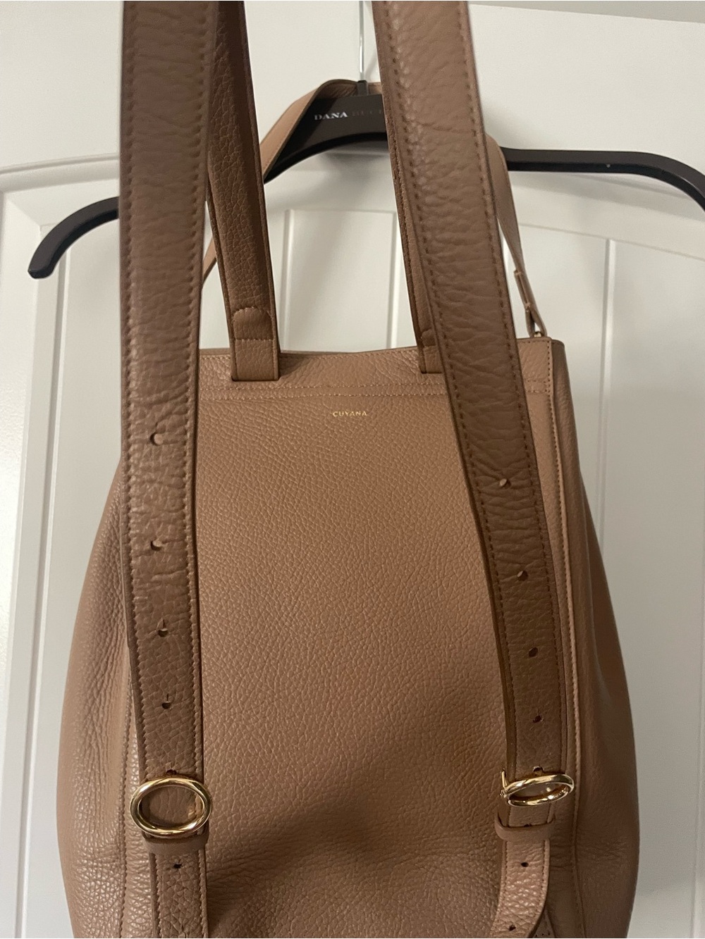 Cuyana Women’s Brown Leather Backpack - Sleek Everyday Carry - Picture 9 of 12